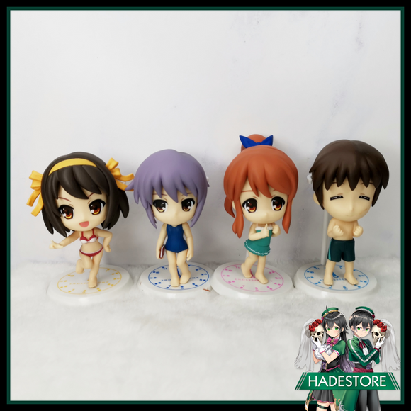 Set 4 Figuras Haruhi Suzumiya - Originales JP