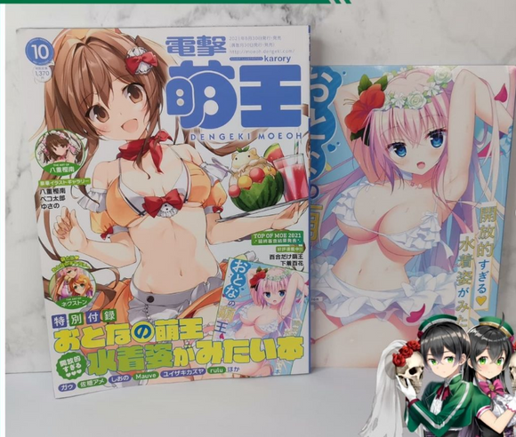 Revista Dengeki Moeh + libro – Producto original Japón