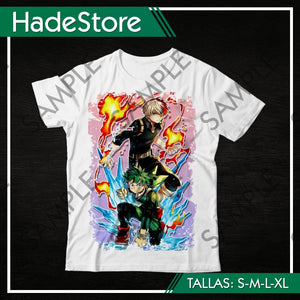 Polera Blanca Personalizada - Boku no Hero Academia 01