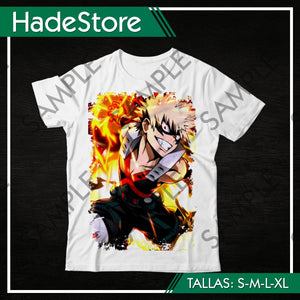 Polera Blanca Personalizada - Boku no Hero Academia 04