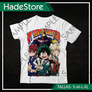 Polera Blanca Personalizada - Boku no Hero Academia 13