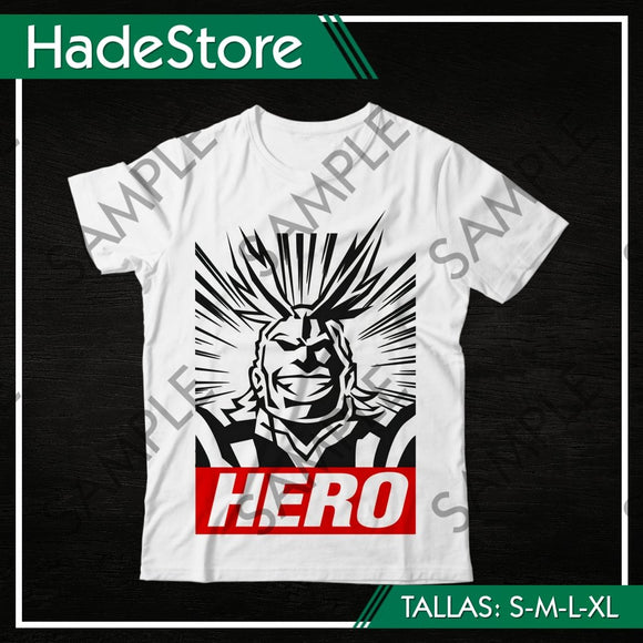 Polera Blanca Personalizada - Boku no Hero Academia 15