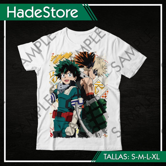 Polera Blanca Personalizada - Boku no Hero Academia 19