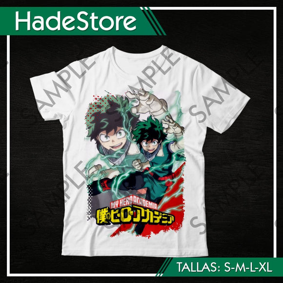 Polera Blanca Personalizada - Boku no Hero Academia 29