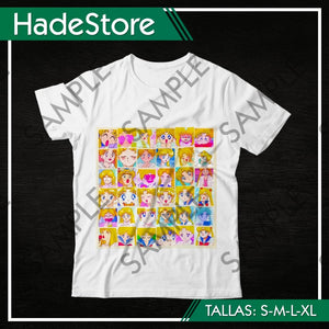 Polera Blanca Personalizada - Sailor Moon 02