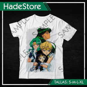 Polera Blanca Personalizada - Sailor Moon 09