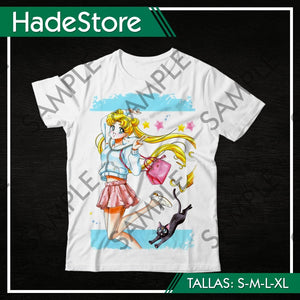 Polera Blanca Personalizada - Sailor Moon 10