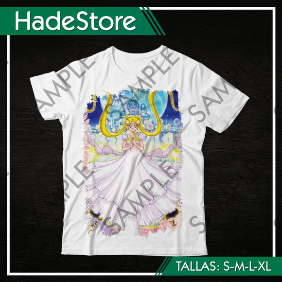 Polera Blanca Personalizada - Sailor Moon 15