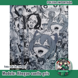 Polera importada Ahegao - Modelo cuello gris (talla normal)