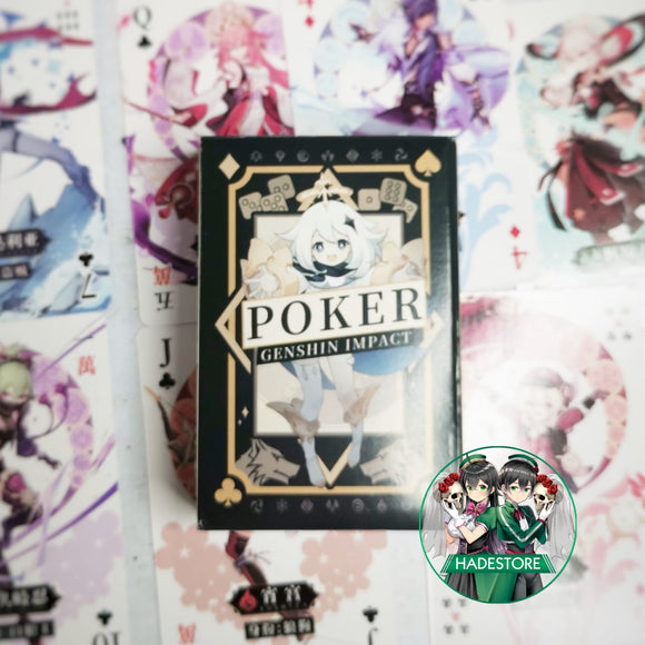Cartas Poker de Genshin Impact - Importados